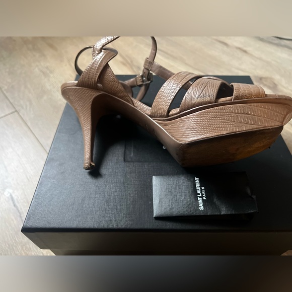 Saint Laurent T-Strap Platform Sandals - Picture 8 of 15